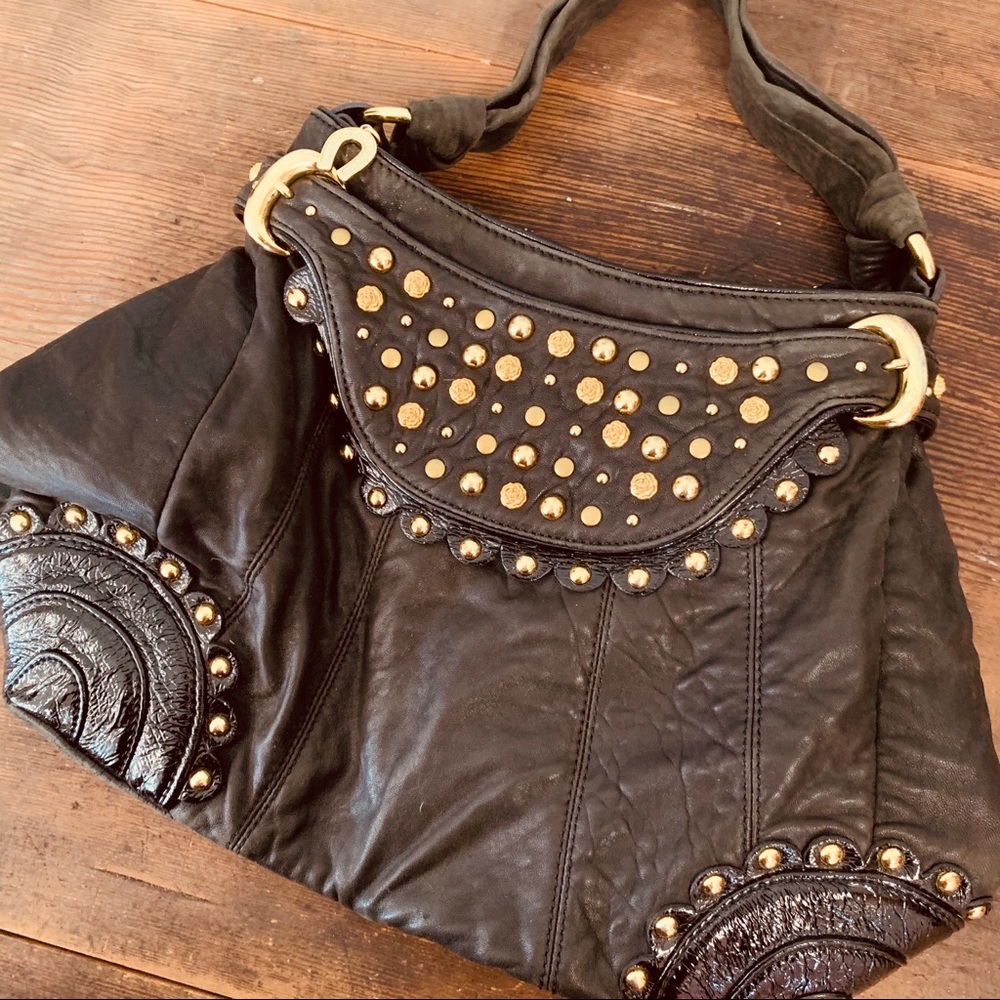 Studded Leather Purse by Betsey Johnson